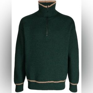 Pringle of Scotland Men’s half-zip merino wool sweater NWT